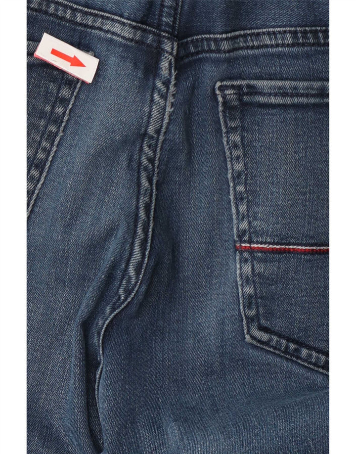 Tommy Hilfiger feminino Bleecker Slim Jeans W32 L34 Azul Algodão