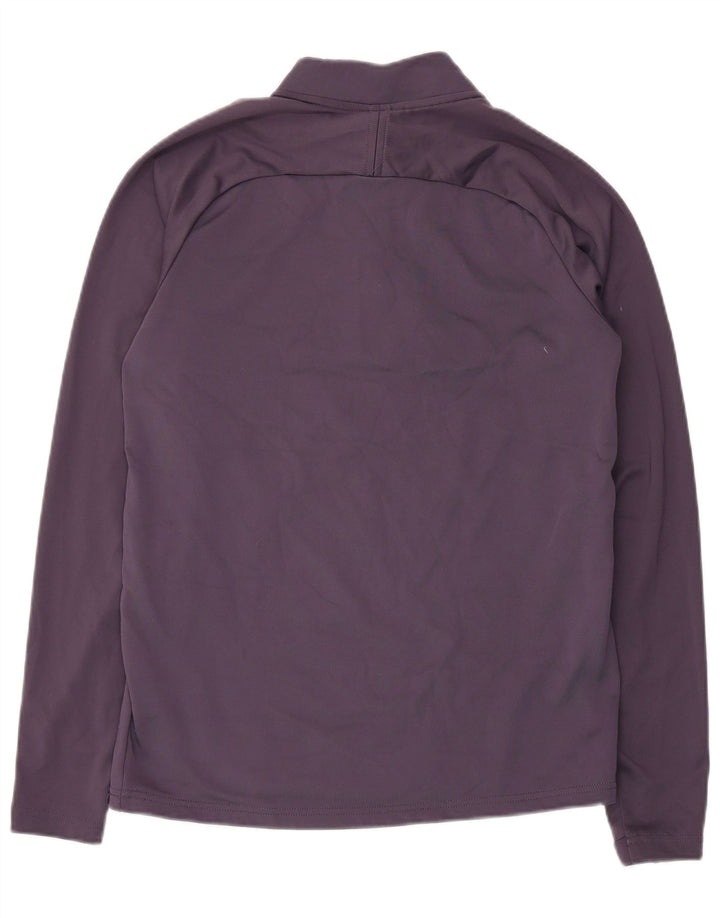 Moletom masculino Nike Dri Fit com zíper e gola alta em poliéster roxo pequeno