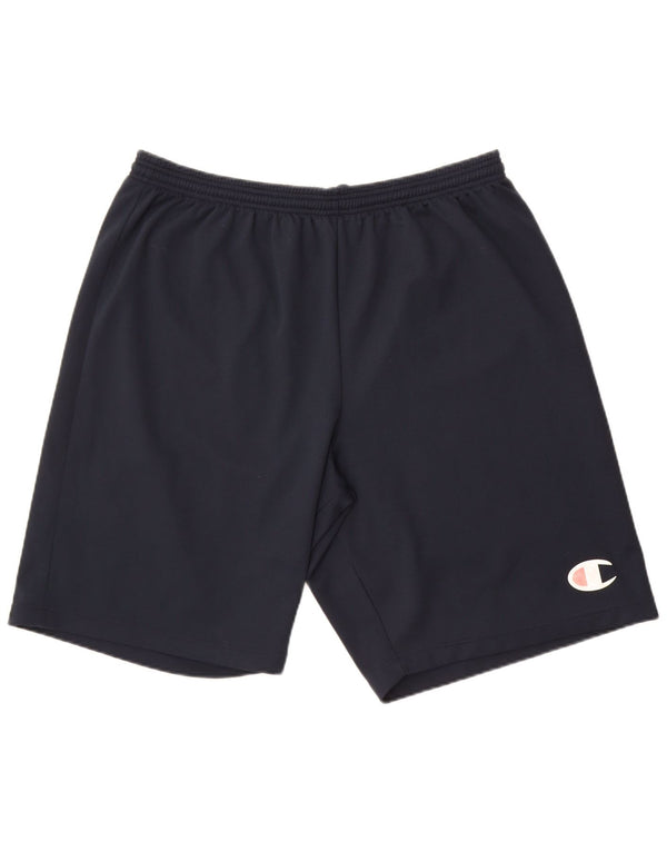 Shorts esportivos masculinos Champion 2XL poliéster azul marinho