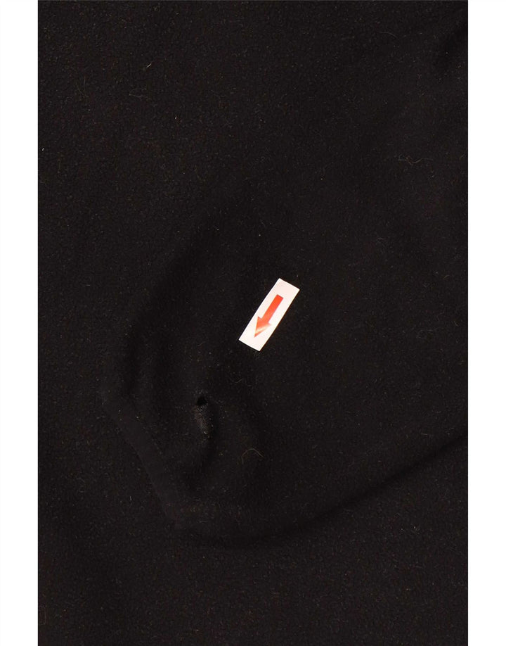 Suéter masculino Canterbury com zíper e gola em poliéster preto médio