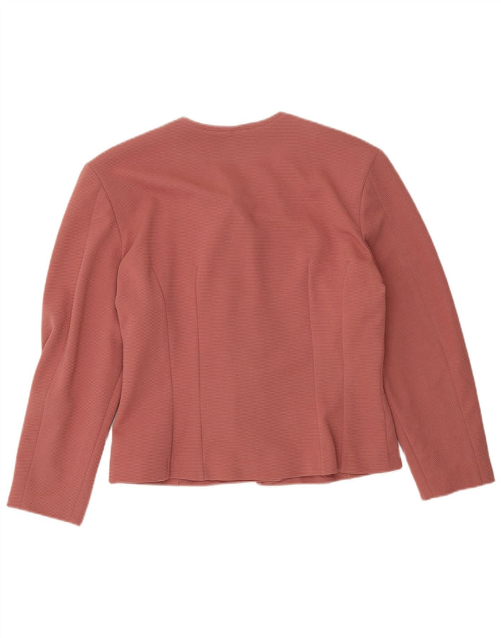 Jaqueta blazer feminina VINTAGE IT 46 grande algodão rosa