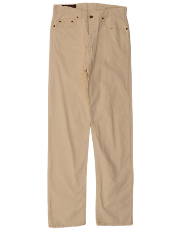 Marlboro Classics Masculino Calça Casual Reta W32 L36 Algodão Bege