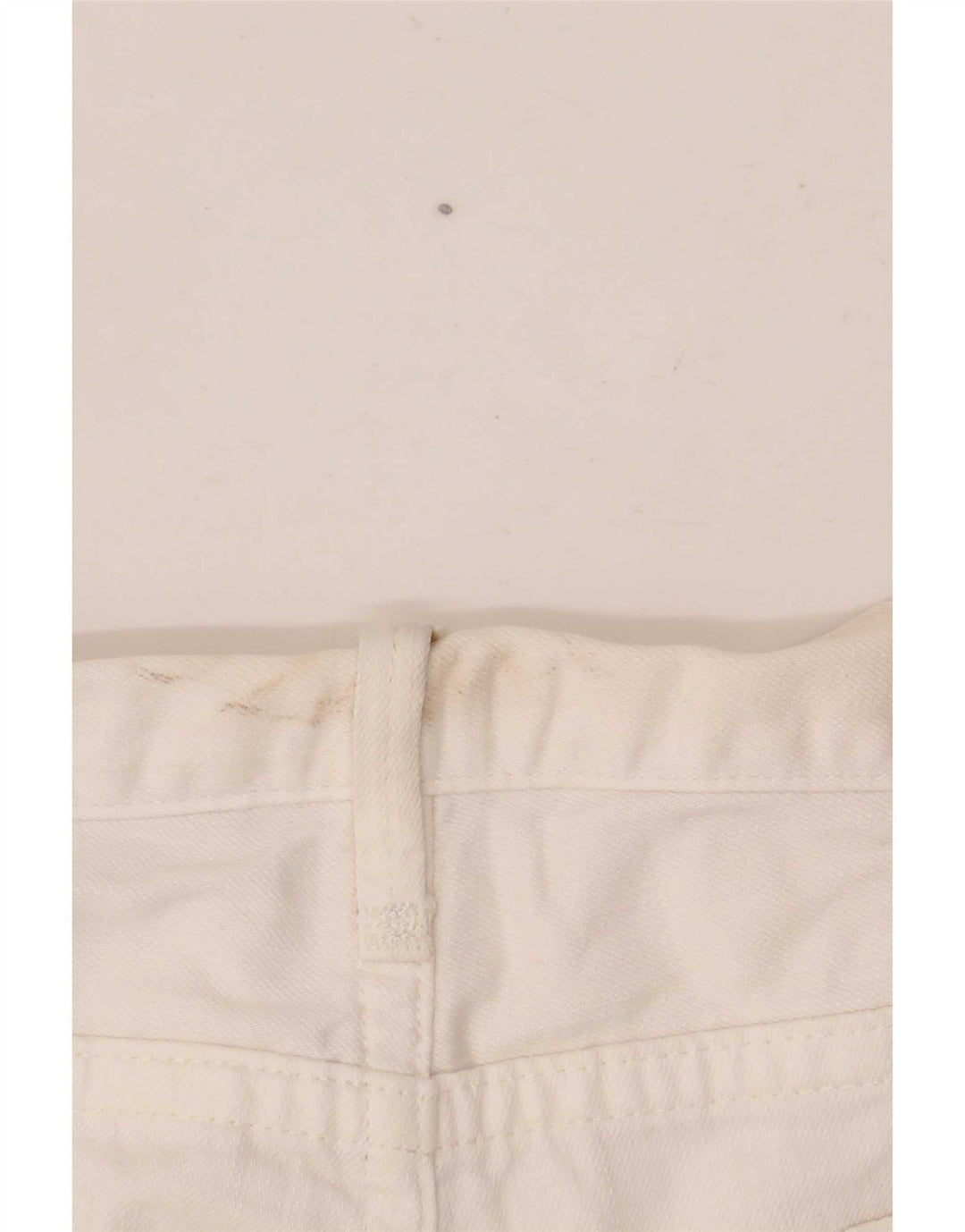 Replay Mens Straight Jeans W38 L34 Algodão Branco