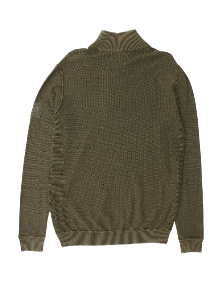 Suéter masculino JACK & JONES com gola redonda e algodão verde grande