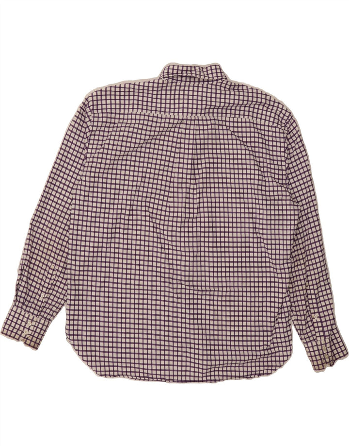 TOMMY HILFIGER Mens Shirt 2XL Purple Check Cotton Vintage Tommy Hilfiger and Second-Hand Tommy Hilfiger from Messina Hembry 