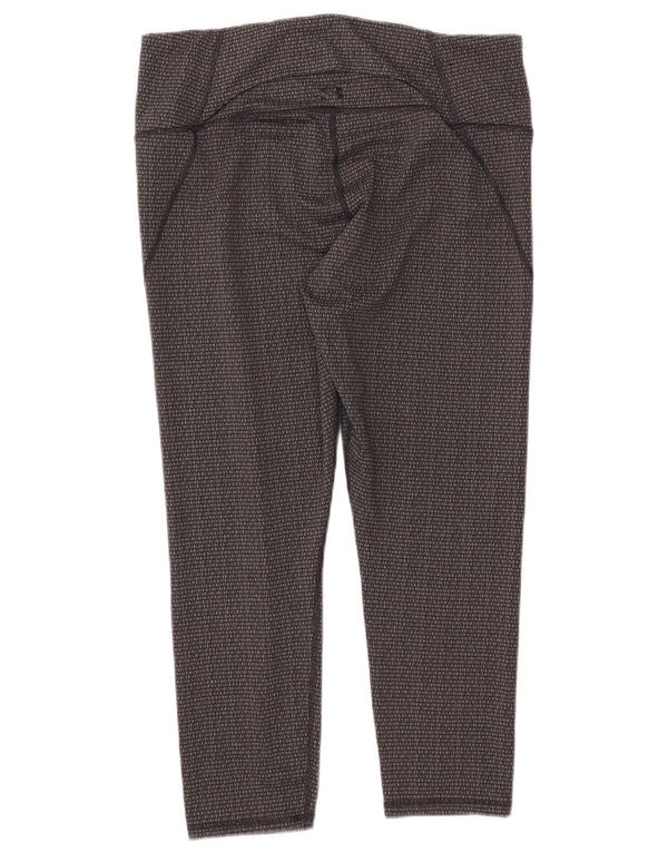 UNDER ARMOUR Leggings femininos slim fit UK 18 XL cinza geométrico