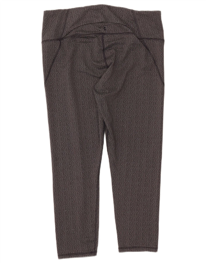 UNDER ARMOUR Leggings femininos slim fit UK 18 XL cinza geométrico