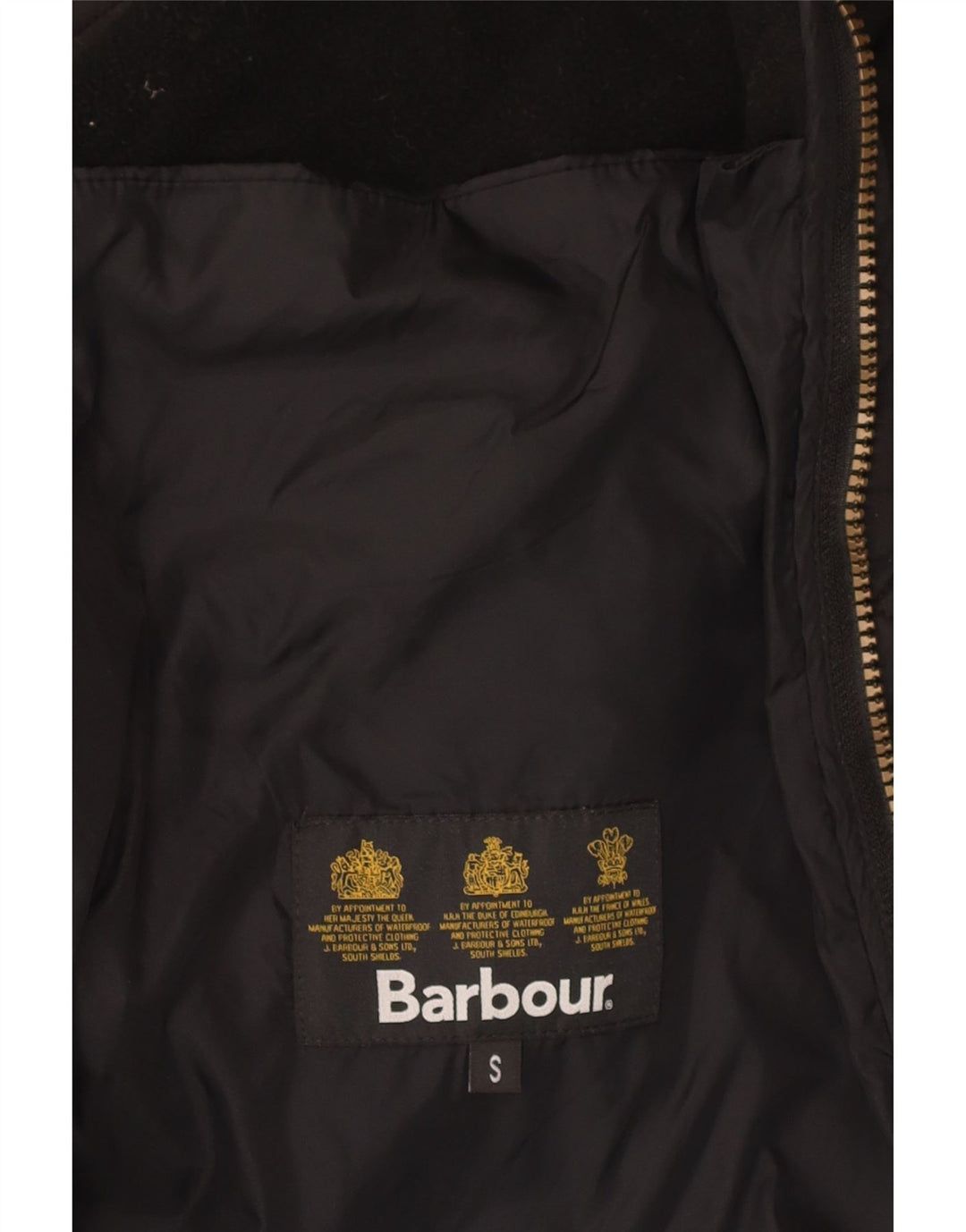 Jaqueta acolchoada masculina BARBOUR UK 36 pequena preta
