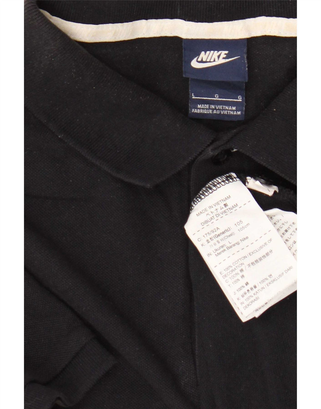 Camisa polo masculina Nike grande algodão azul marinho