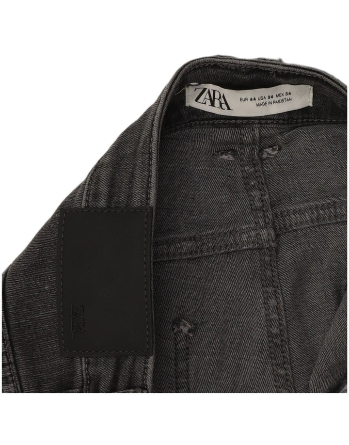 Zara Jeans Skinny Masculino EU 44 Grande W34 L31 Cinza