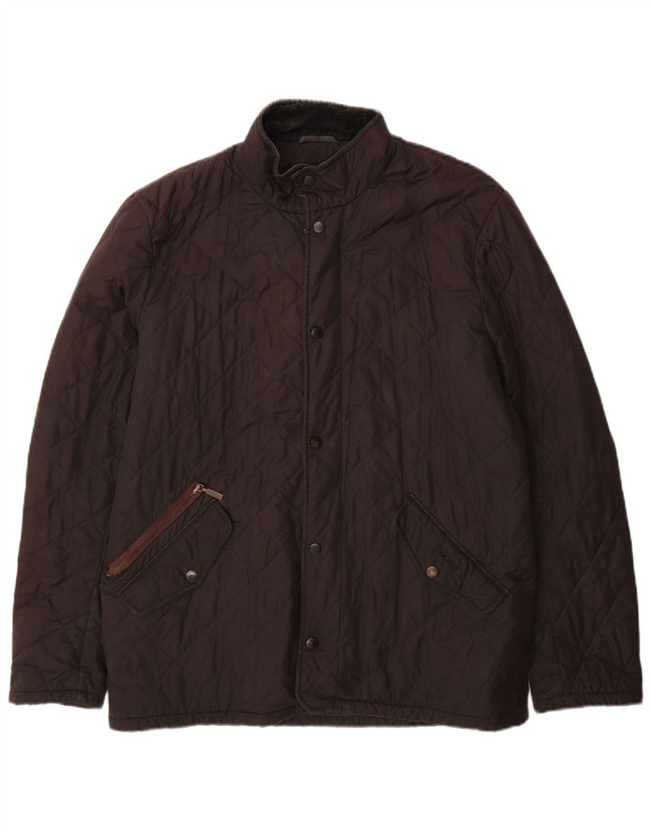 Jaqueta acolchoada masculina Barbour UK 40 grande preta