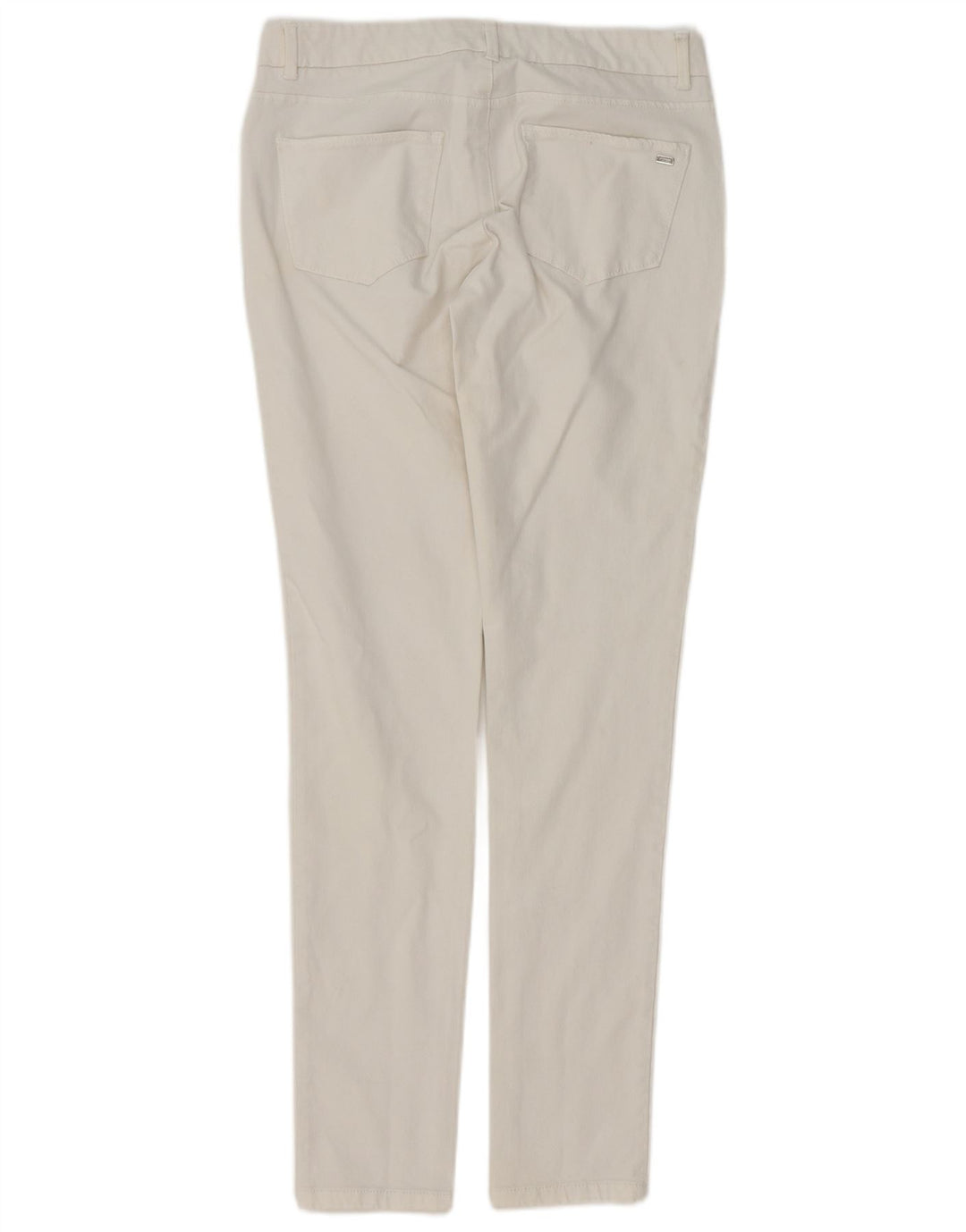 Jeans skinny feminino TOMMY HILFIGER EUA 6 médio W28 L30 algodão branco