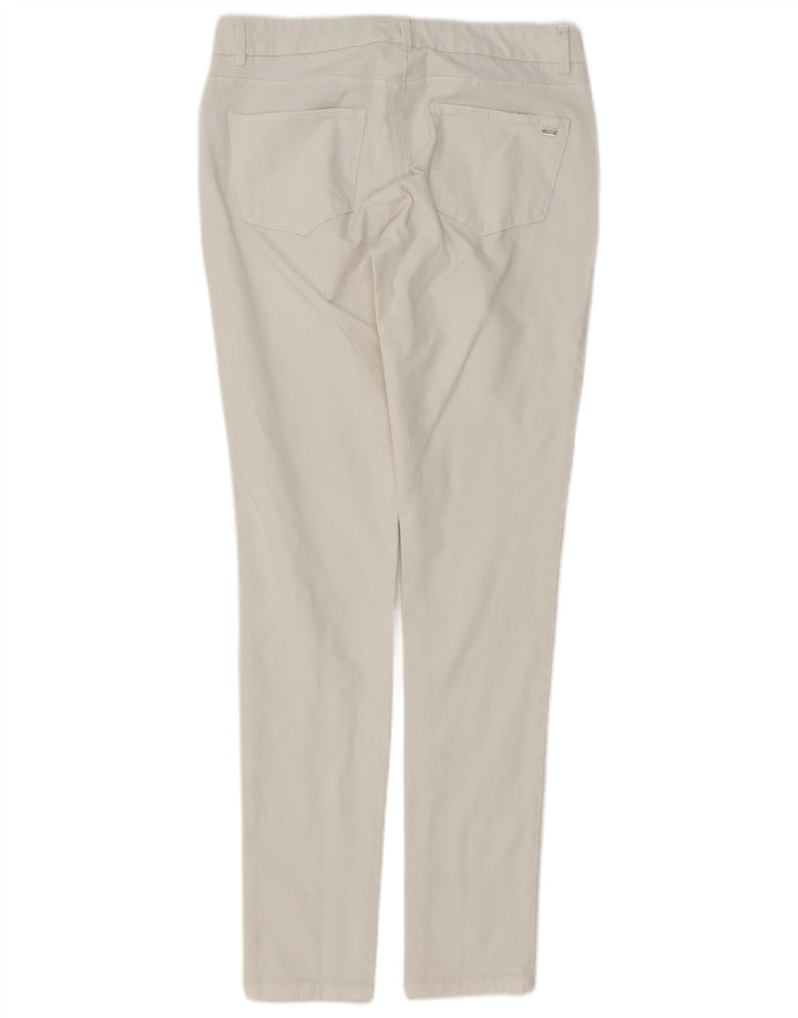 Jeans skinny feminino TOMMY HILFIGER EUA 6 médio W28 L30 algodão branco