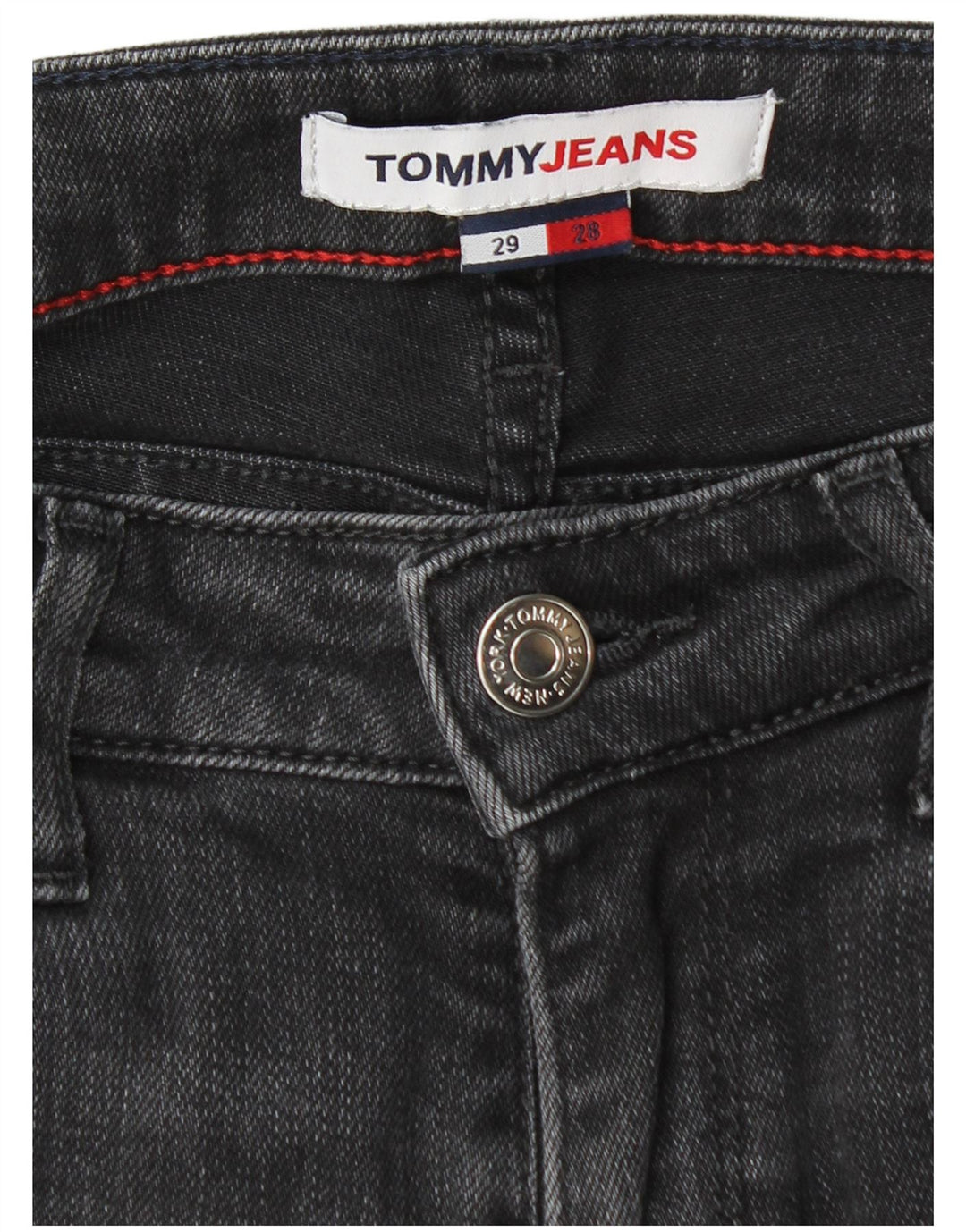 Jeans skinny feminino Tommy Hilfiger W29 L28 cinza