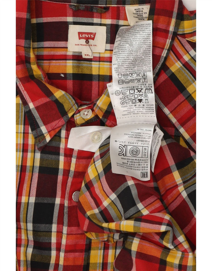 Camisa xadrez masculina Levi's 2XL algodão xadrez multicolorido