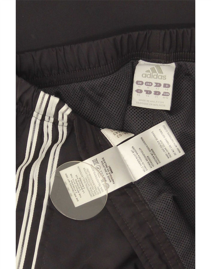 Adidas Womens Tracksuit Calças Joggers UK 14 Médio Preto Poliéster