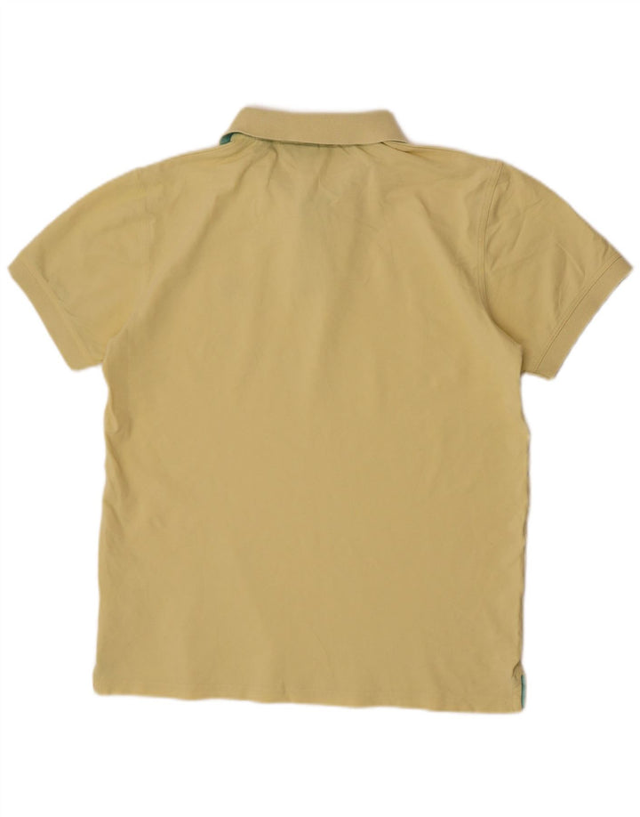 Camisa polo masculina GANT grande algodão amarelo