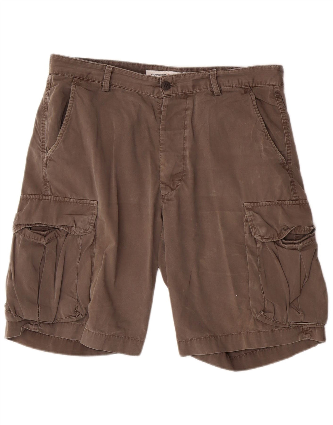 Shorts cargo masculino 40Weft W36 grande algodão cinza