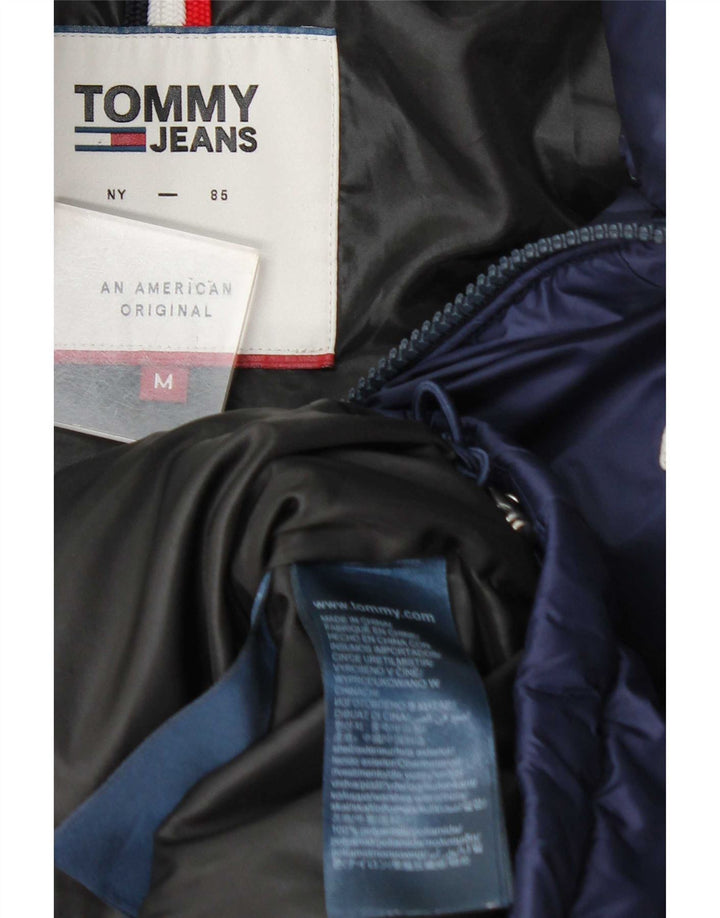 Jaqueta acolchoada masculina Tommy Hilfiger UK 38 médio azul marinho poliamida