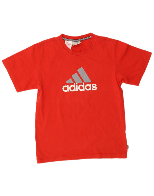Camiseta Adidas Meninos Graphic Top 11-12 Anos Algodão Vermelho