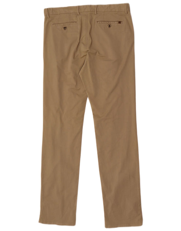 Calça Chino Masculina Massimo Dutti Regular Fit EU 42 Grande W32 L33 Bege