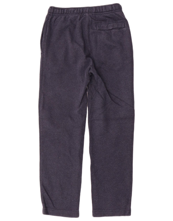 Calça de treino feminina Nike UK 10 pequena azul marinho algodão