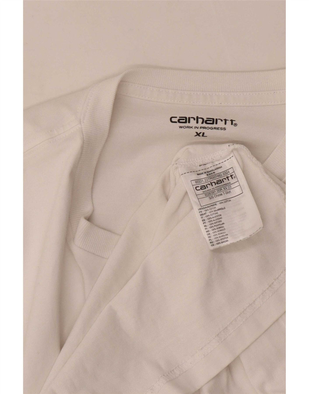 Camiseta masculina Carhartt Top XL algodão branco