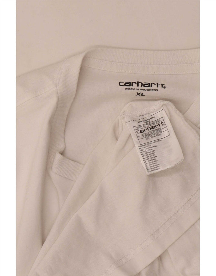 Camiseta masculina Carhartt Top XL algodão branco