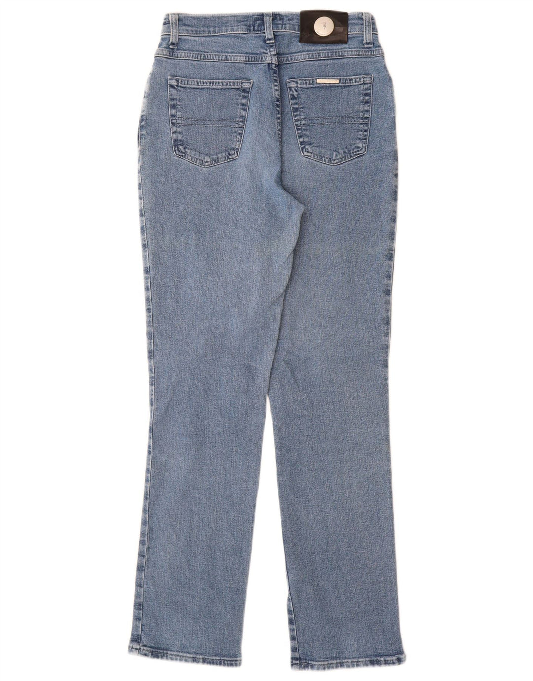 Jeans retos femininos Trussardi W27 L31 algodão azul