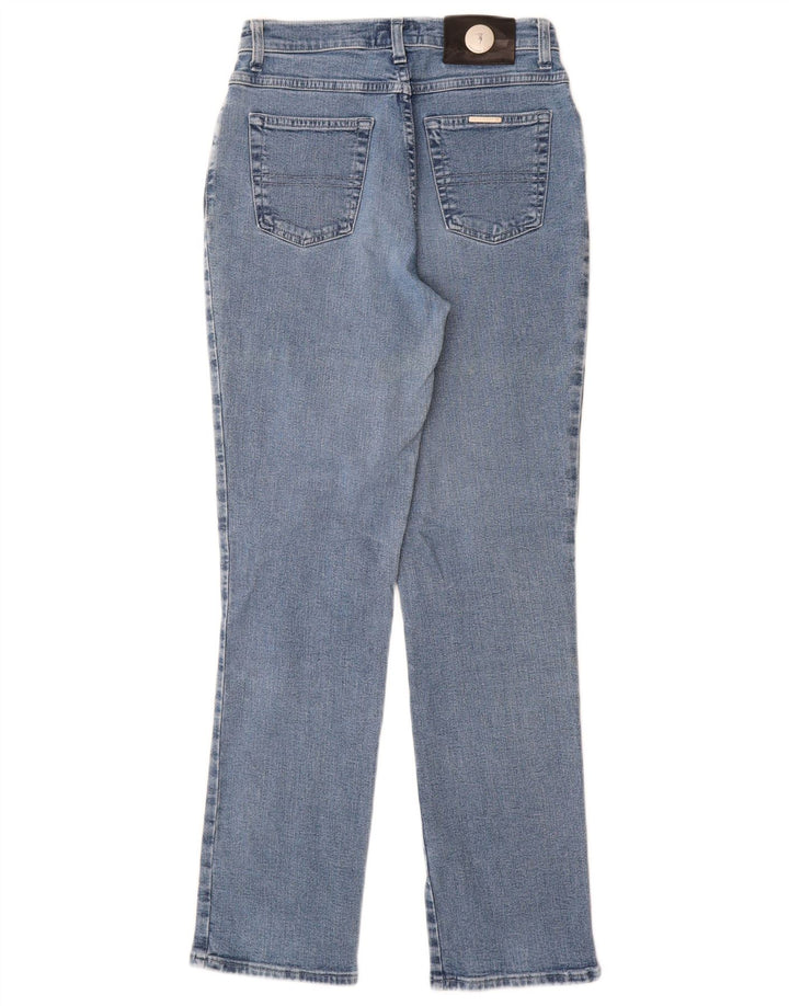 Jeans retos femininos Trussardi W27 L31 algodão azul