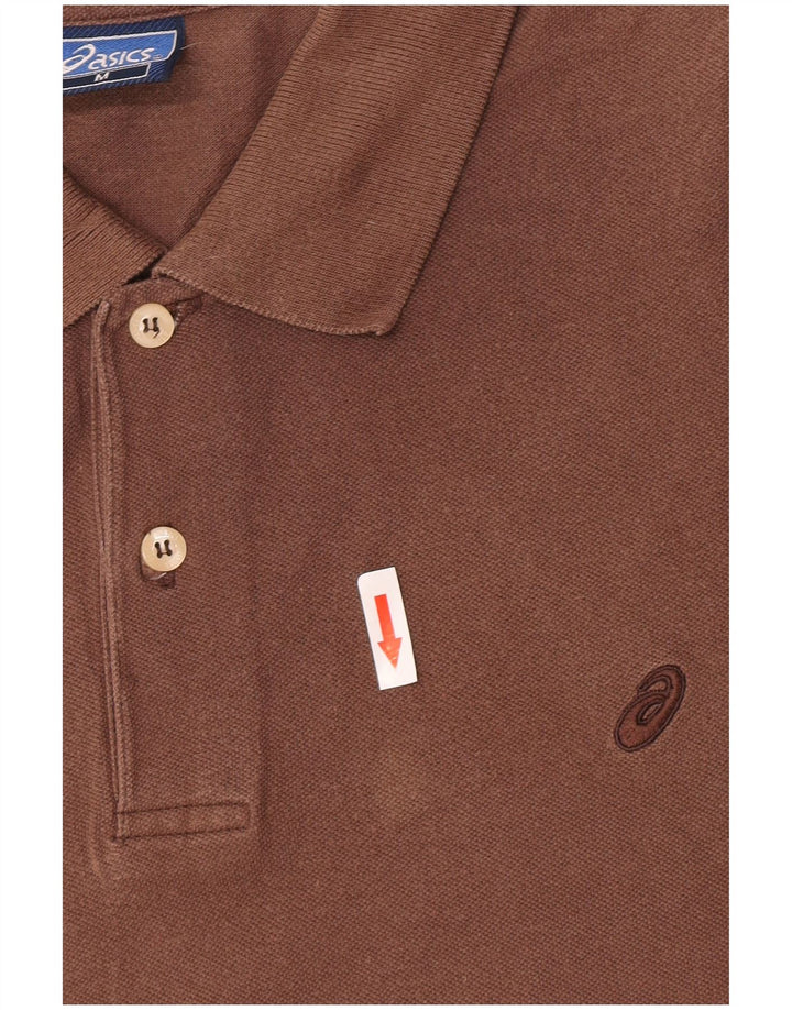 Camisa polo masculina Asics marrom médio