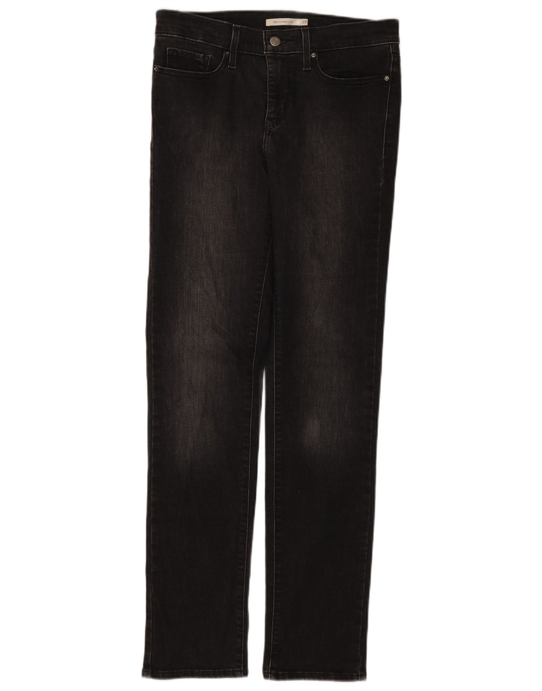 Calça jeans feminina Levi's 312 Shaping Slim W29 L32 algodão preto