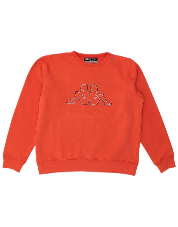 Kappa Boys Graphic Sweatshirt Jumper 14-15 Anos 2XL Algodão Laranja