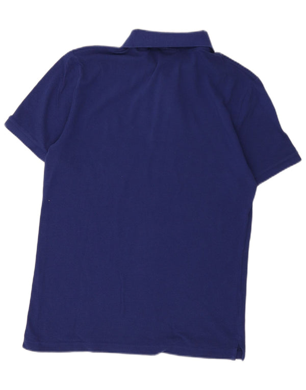 Camisa polo masculina Lacoste Slim Fit tamanho 4 médio azul marinho algodão