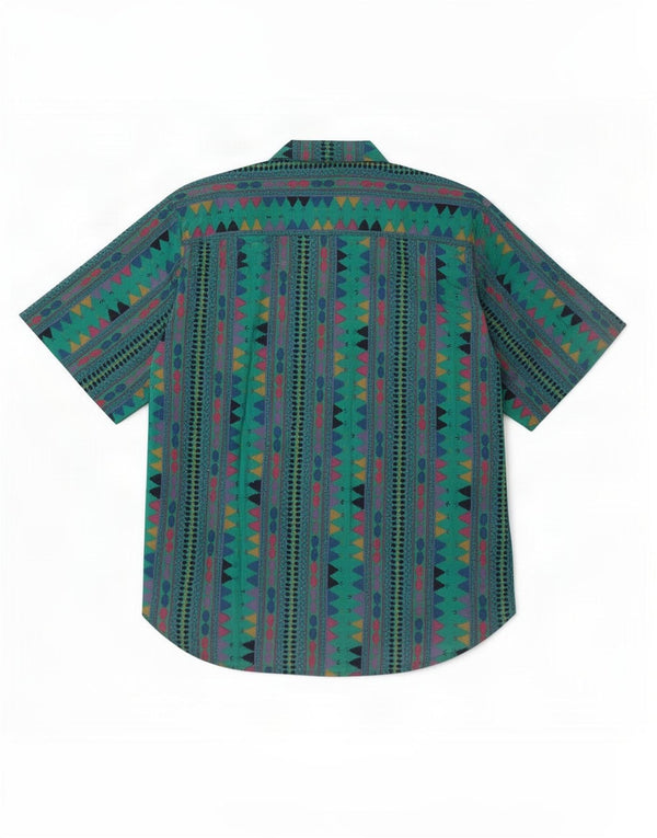 Camisa Trend Point Menino Manga Curta 11-12 Anos Multicolorida Geométrica