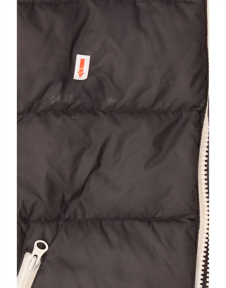 JACK WILLS Womens Hooded Padded Gilet UK 10 Small  Black Vintage Jack Wills and Second-Hand Jack Wills from Messina Hembry 