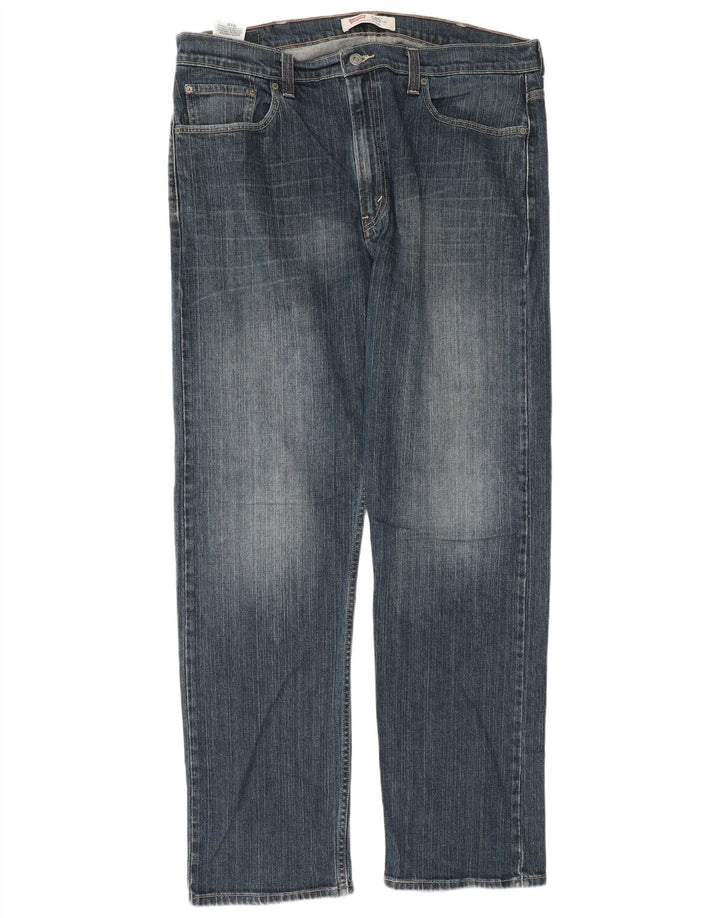Levi's Masculino 505 Straight Jeans W38 L34 Azul Algodão