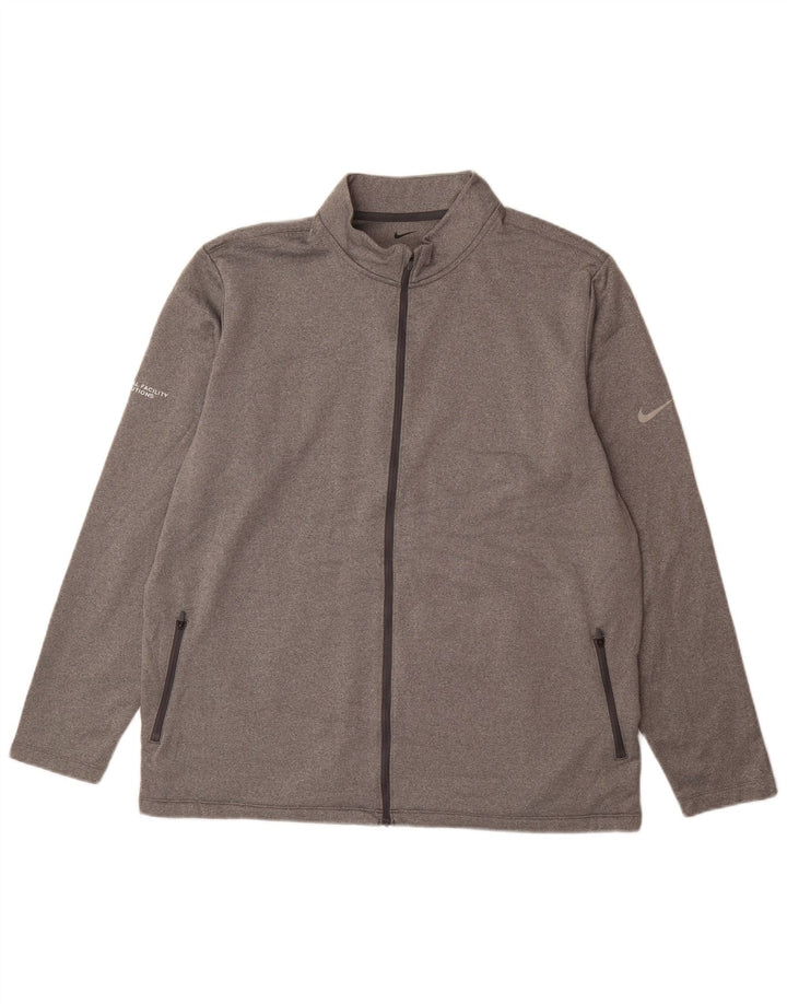NIKE Mens Tracksuit Top Jacket XL Cinza Poliéster