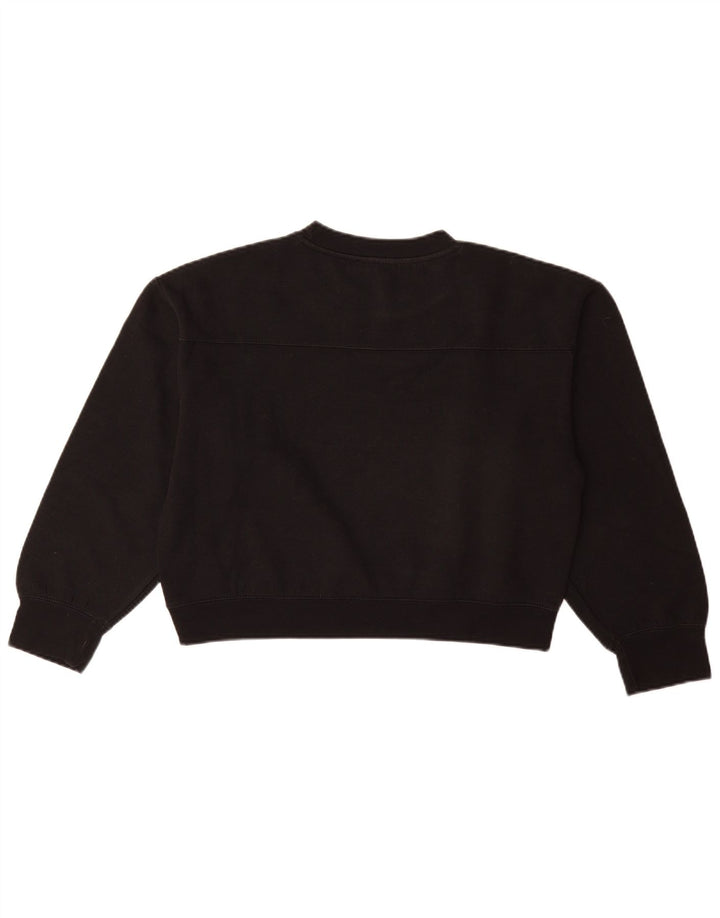 ZARA moletom feminino cropped UK 14 médio preto