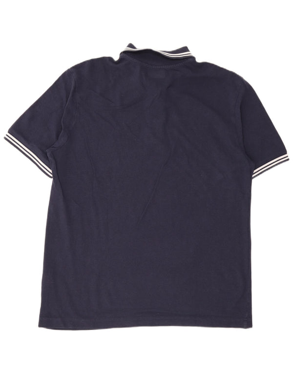 Camisa polo masculina Kappa XL algodão listrado azul marinho