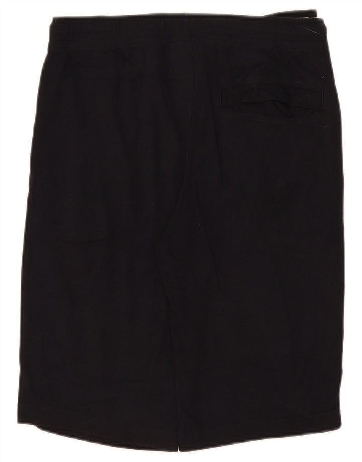 Shorts esportivos masculinos Nike pequenos de algodão preto