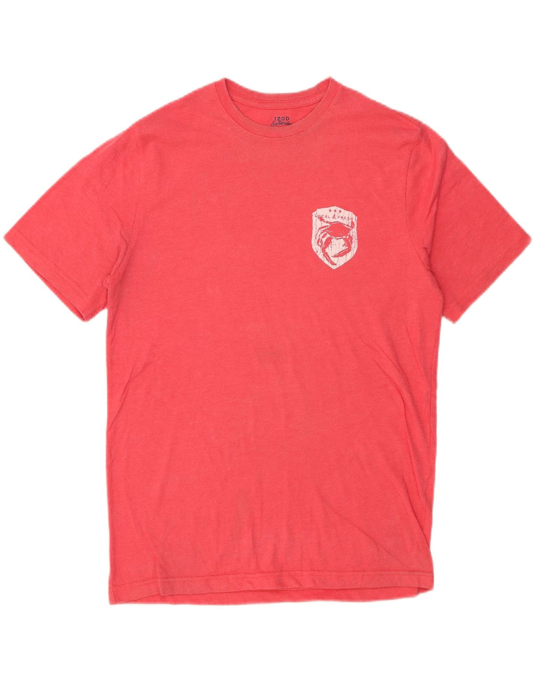 IZOD Mens Relaxed Classics Graphic T-Shirt Top Small Pink Vintage Izod and Second-Hand Izod from Messina Hembry 