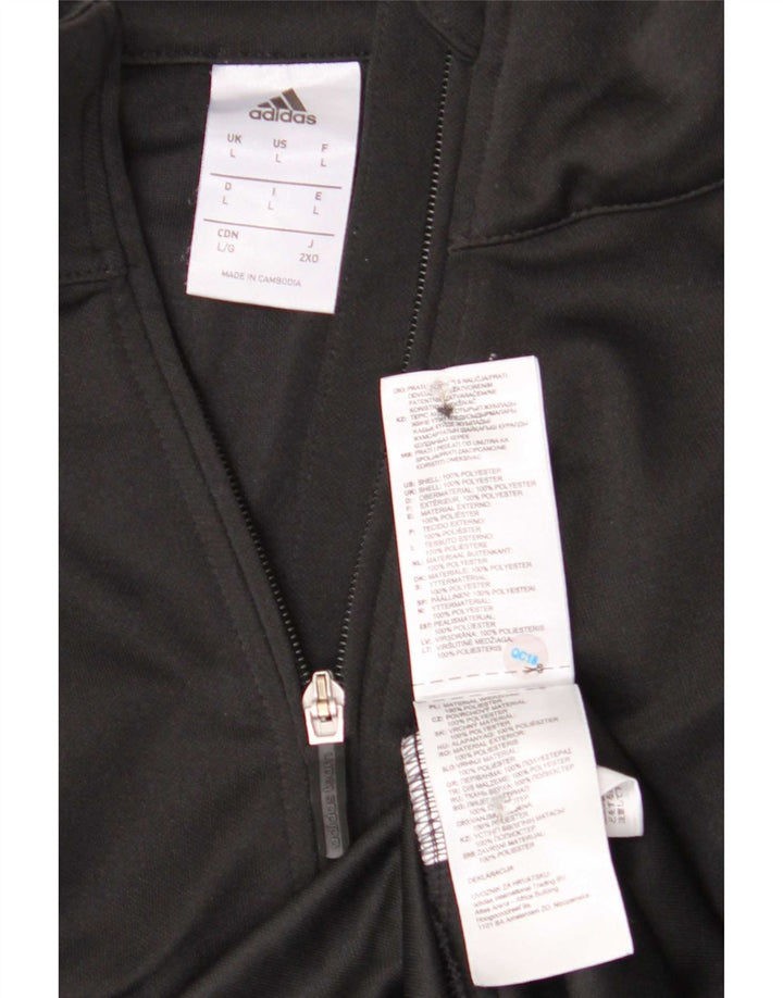 Jaqueta Adidas Mens Climalite Treino Top Grande Poliéster Preto
