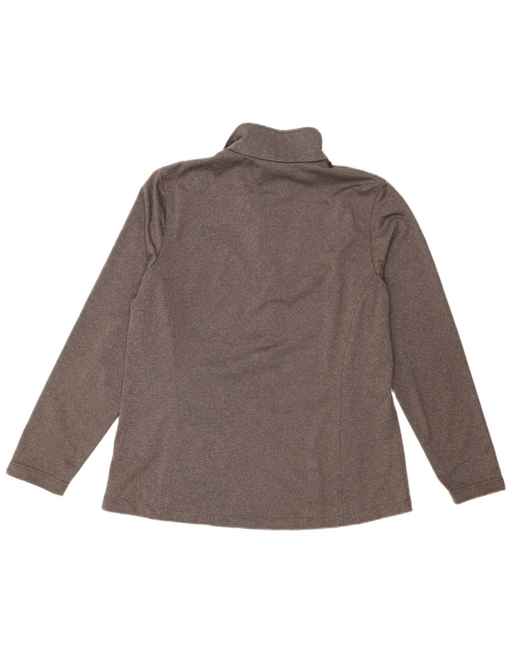 Jaqueta masculina New Balance de poliéster cinza médio