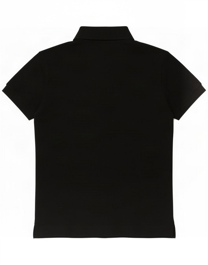Camisa polo feminina Lacoste tamanho 38 algodão preto médio