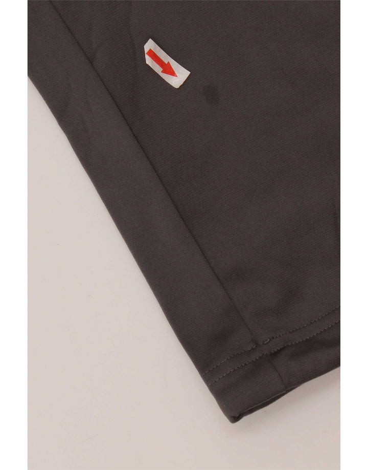 Calças de treino femininas Adidas UK 8/10 poliéster cinza pequeno
