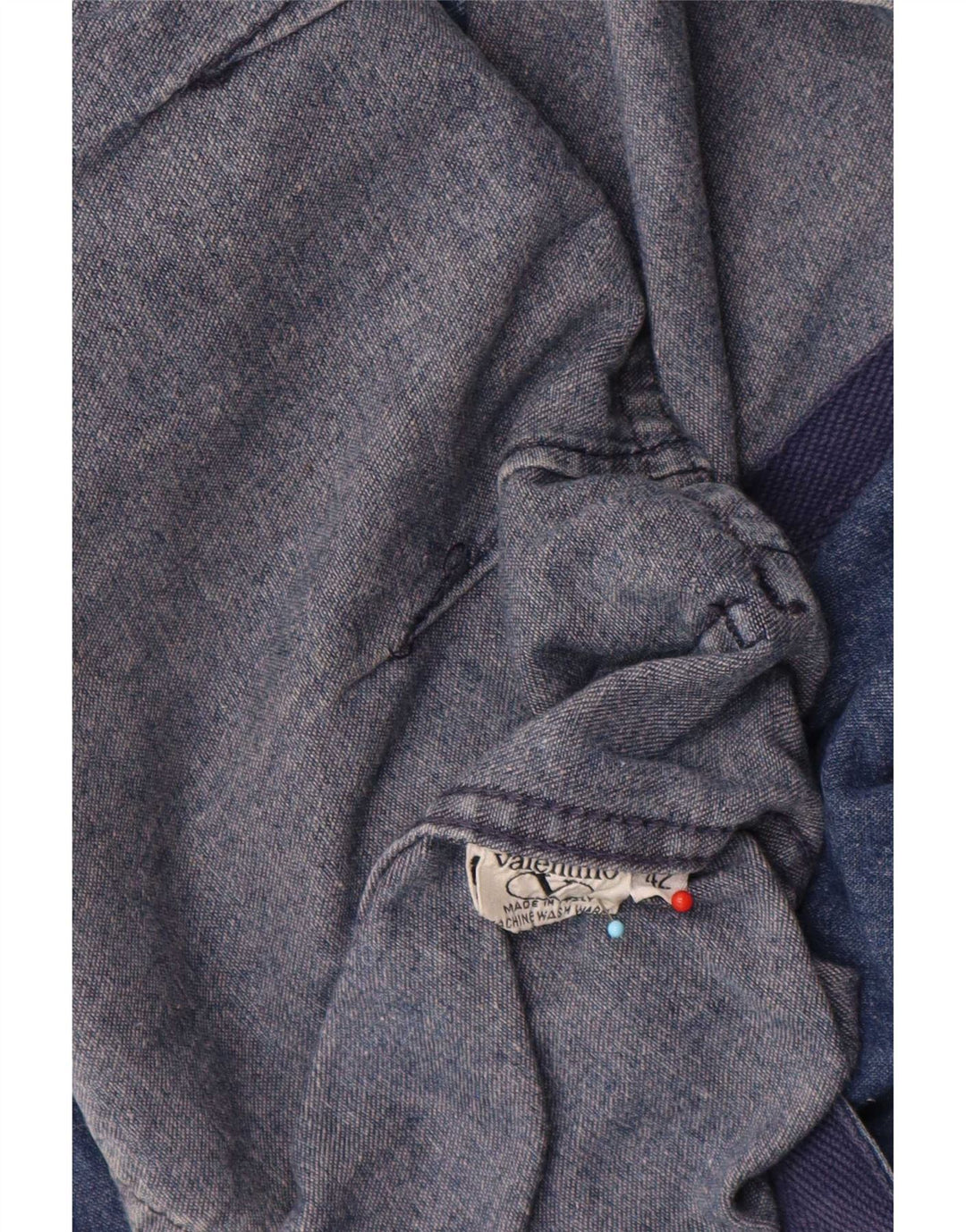 Jaqueta blazer jeans feminina Valentino com ajuste solto e 2 botões IT 42 azul médio