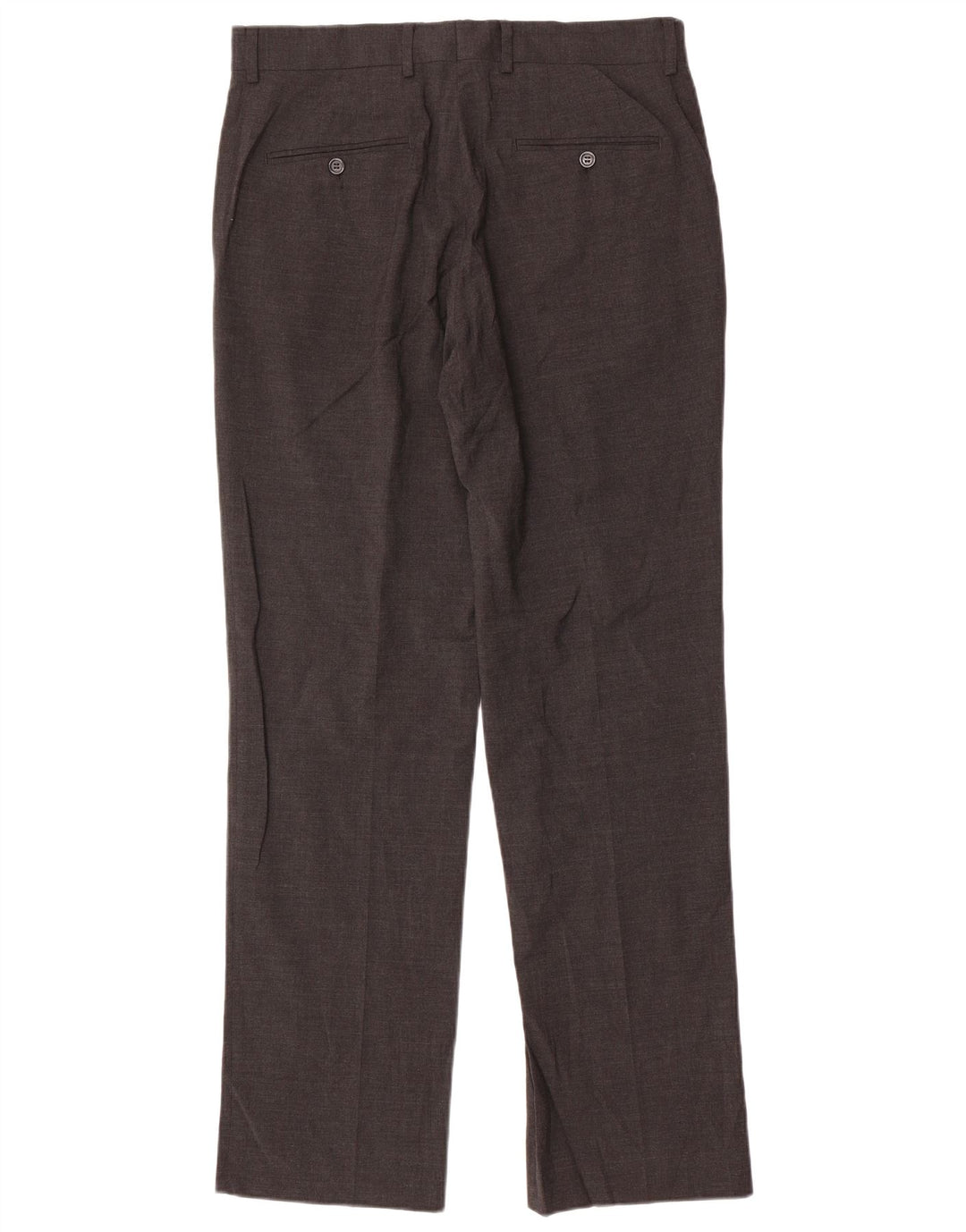 Calça masculina Zara Straight Suit EU 42 Grande W32 L33 Cinza Poliéster