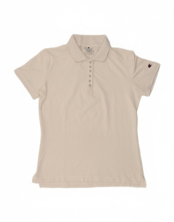 Camisa polo feminina CHAMPION UK 12 médio branco