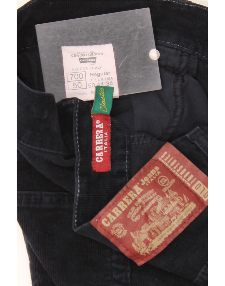 Calça masculina de veludo cotelê CARRERA 700 Regular Fit W34 L33 azul marinho